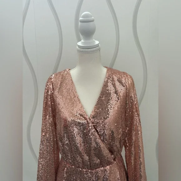 Rose Gold Star Of The Show Romper - Picture 4 of 12